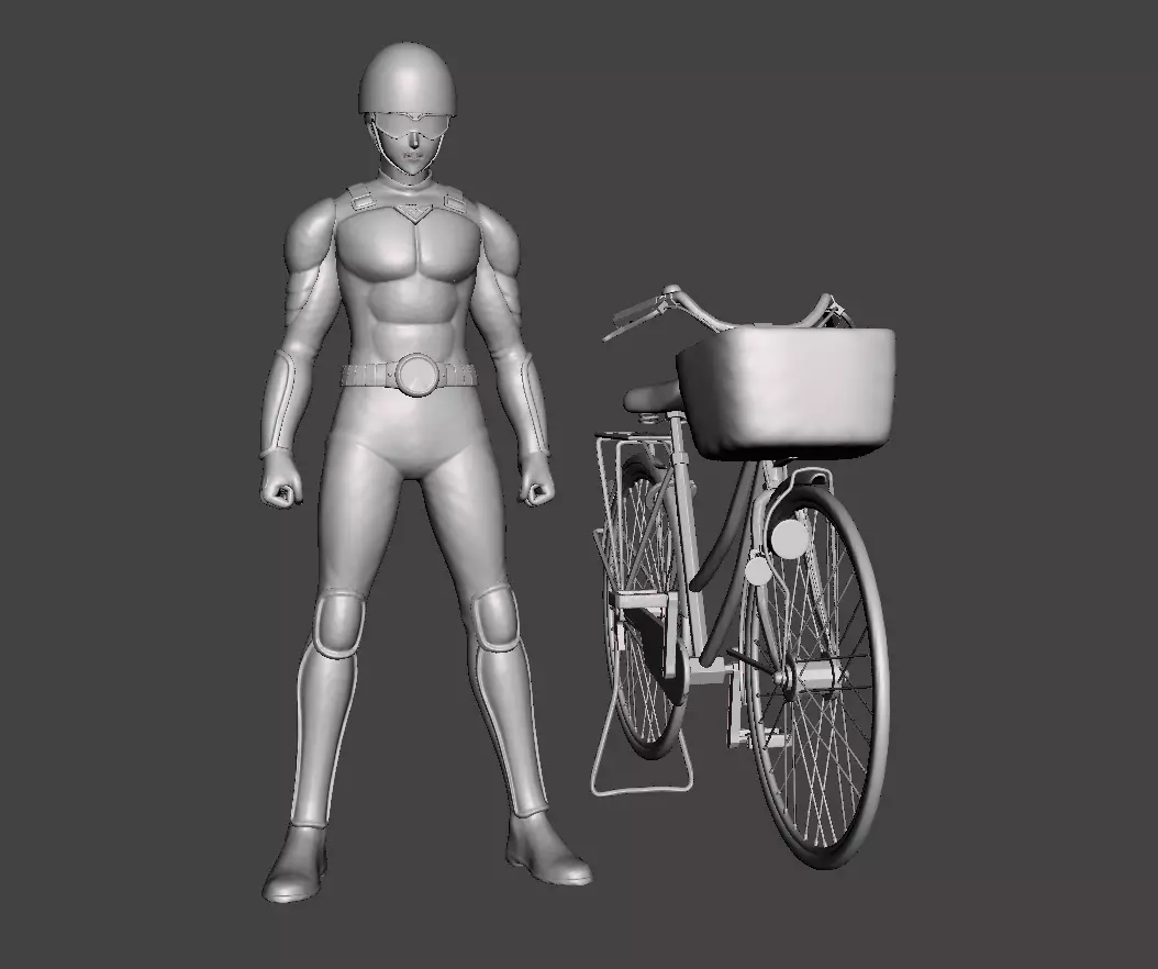 Satoru Mumen Rider One punch man 3D Model 3D print model_0