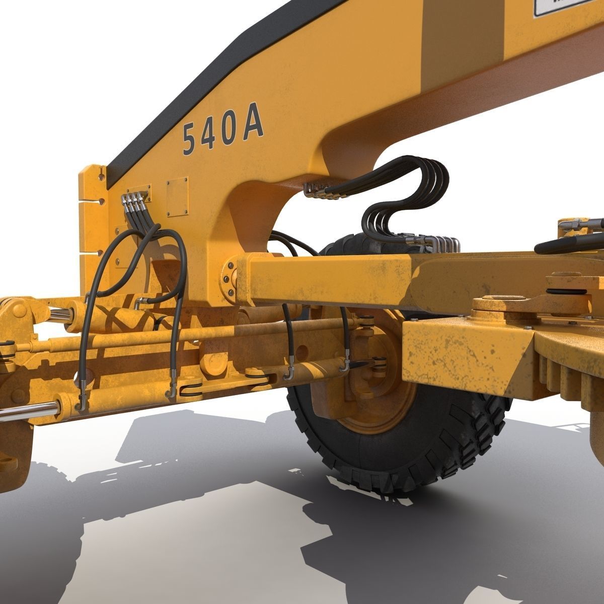 Road Grader 3D model_20