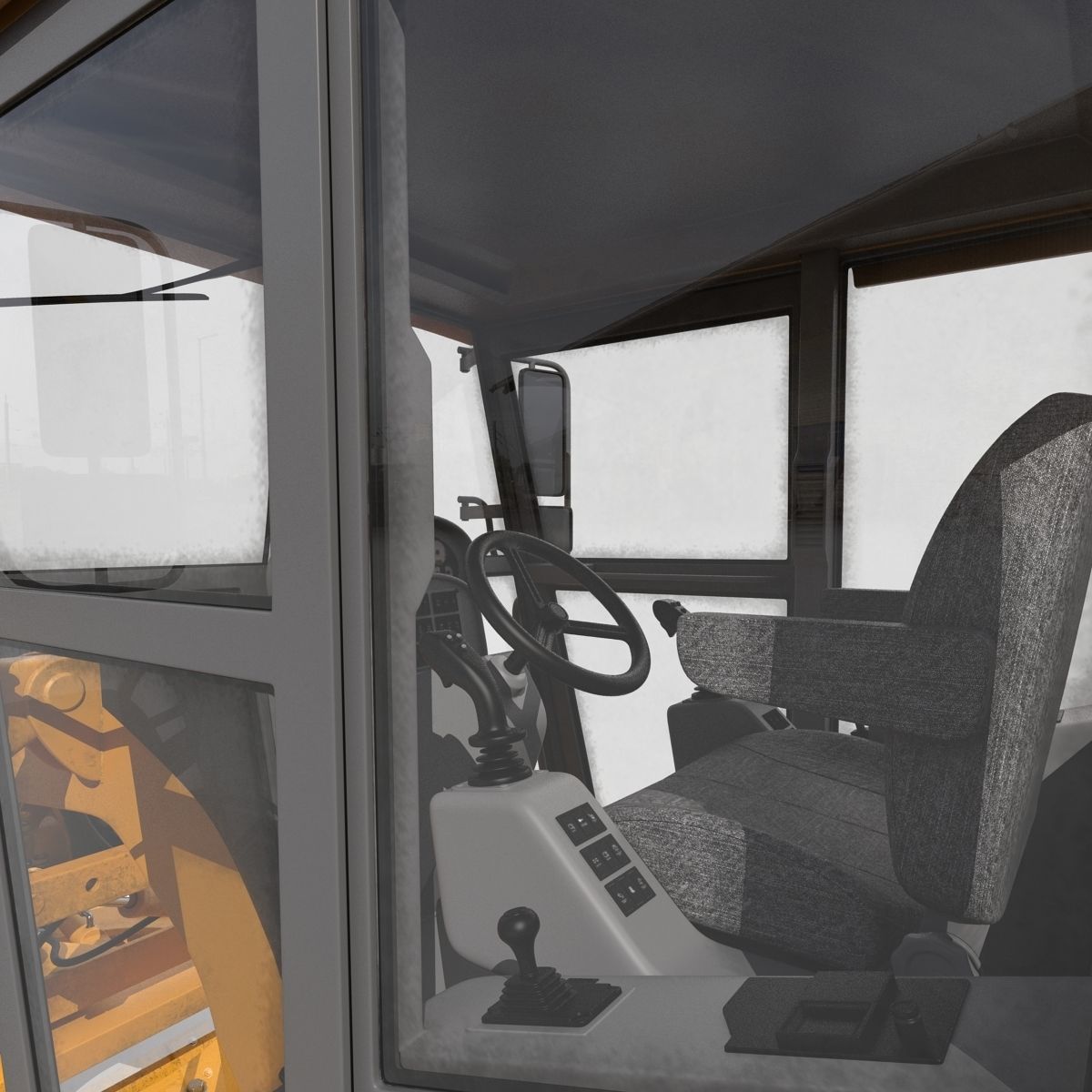 Road Grader 3D model_27