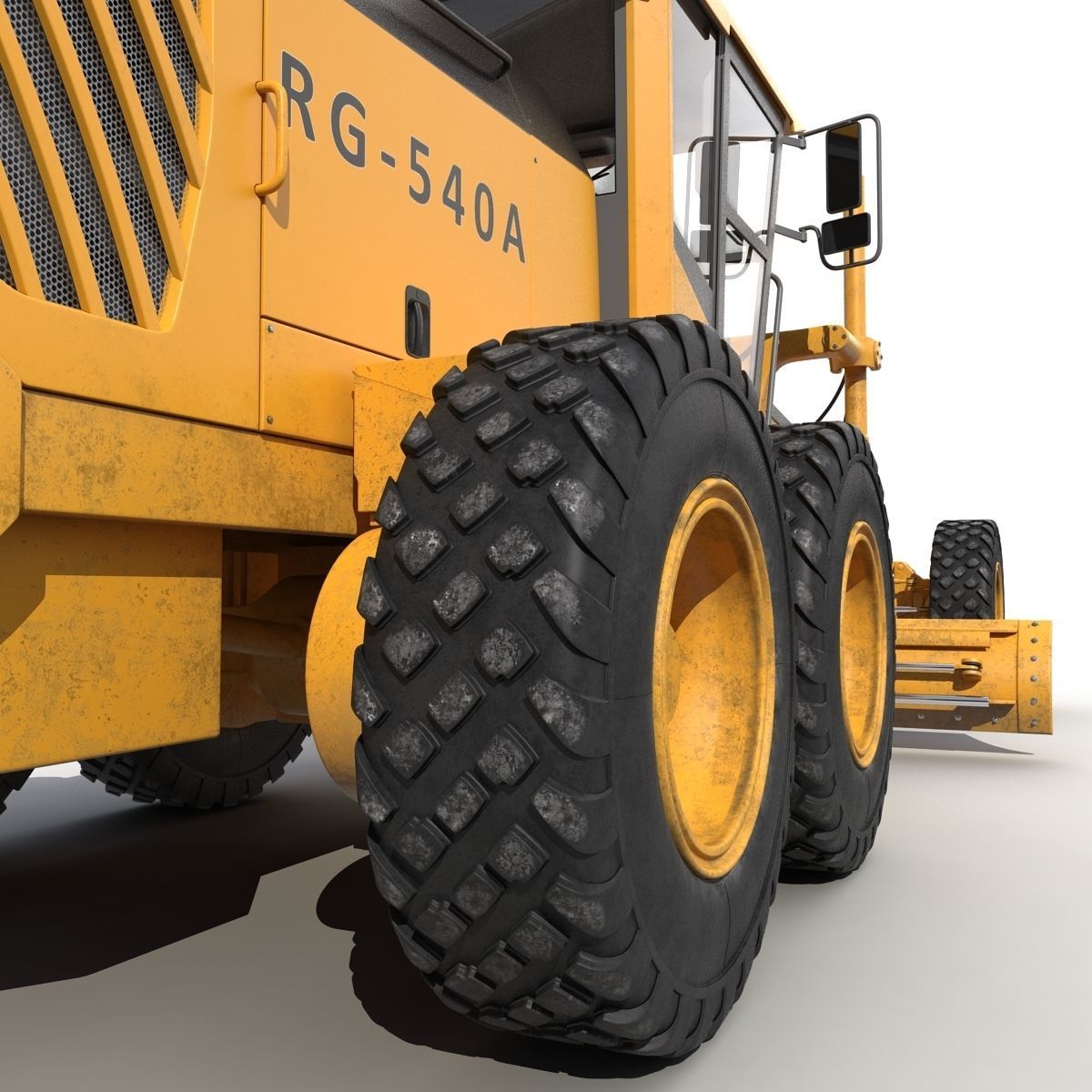 Road Grader 3D model_17