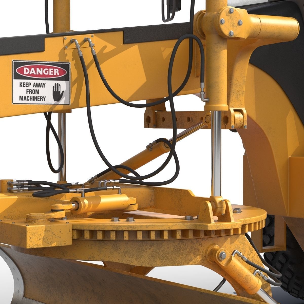 Road Grader 3D model_22