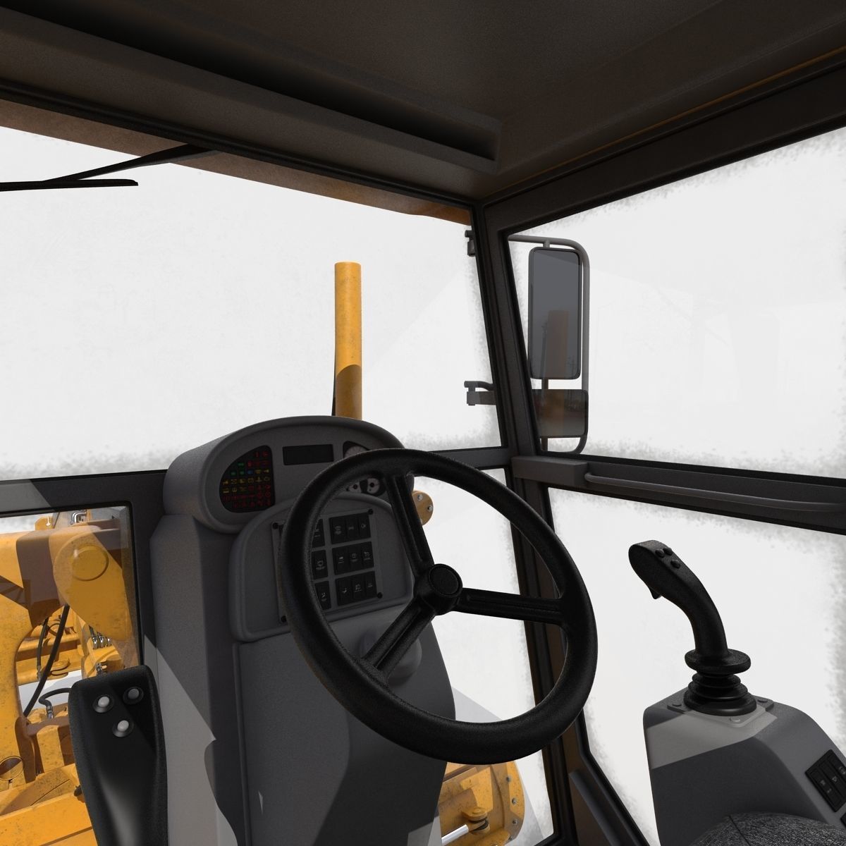 Road Grader 3D model_29