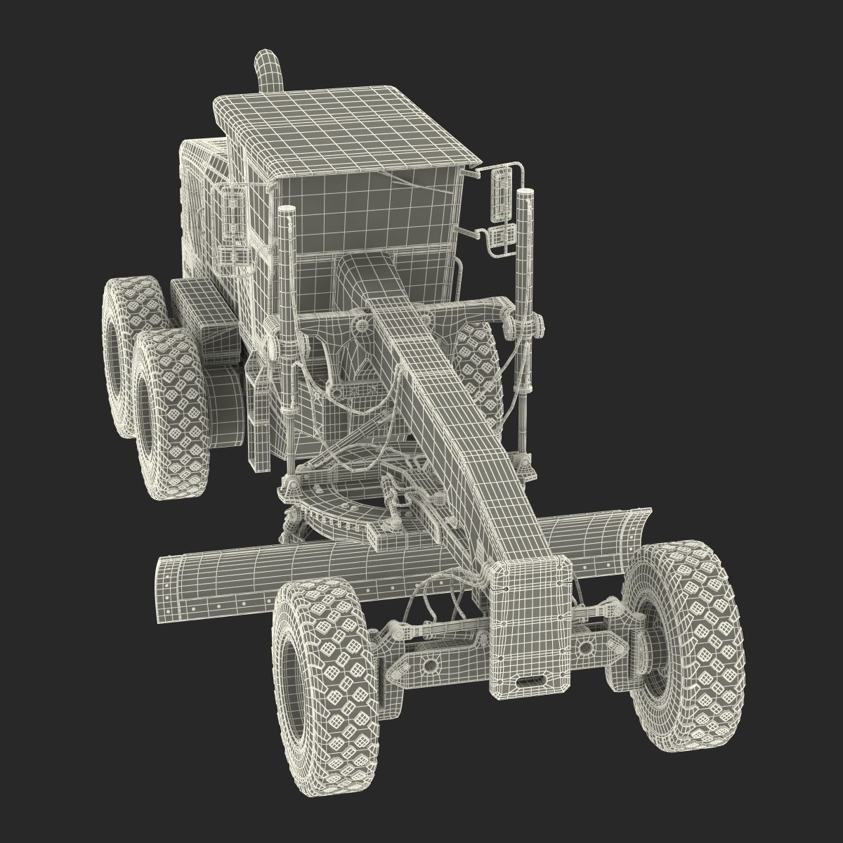 Road Grader 3D model_50