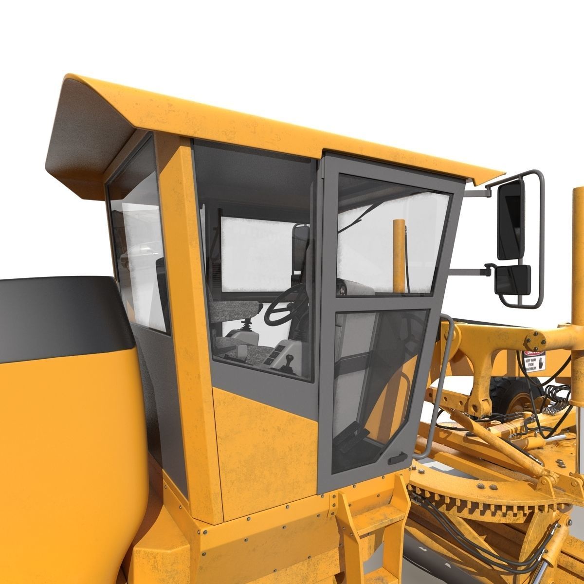 Road Grader 3D model_32