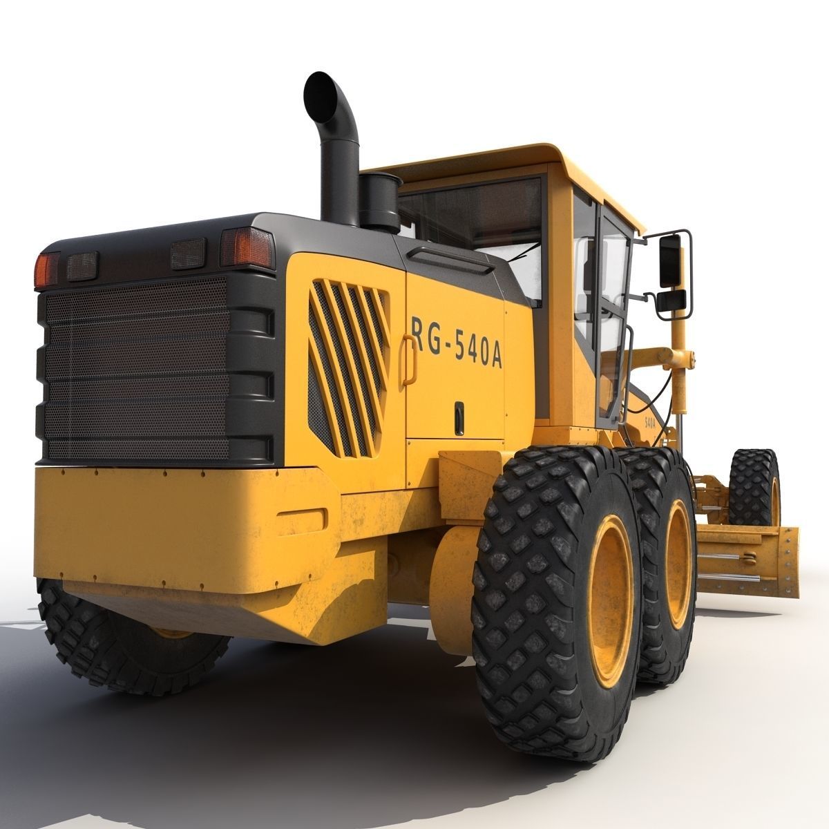 Road Grader 3D model_34