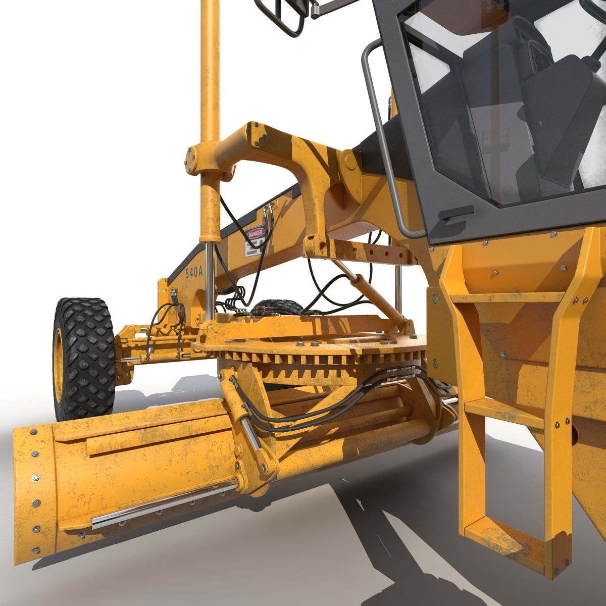 Road Grader 3D model_25