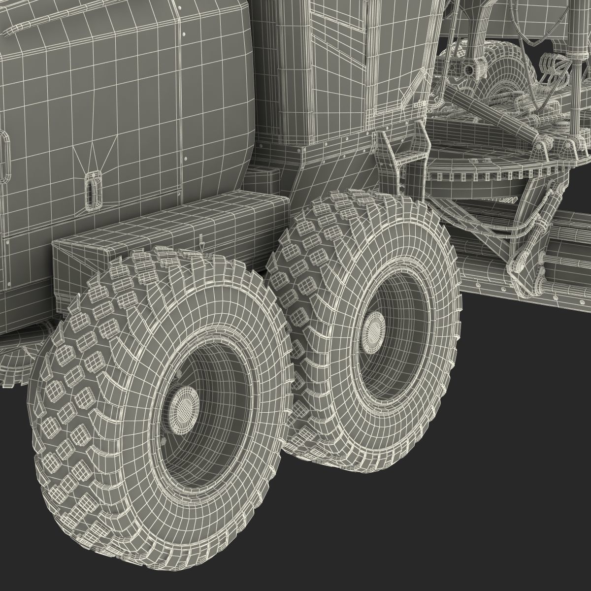 Road Grader 3D model_51