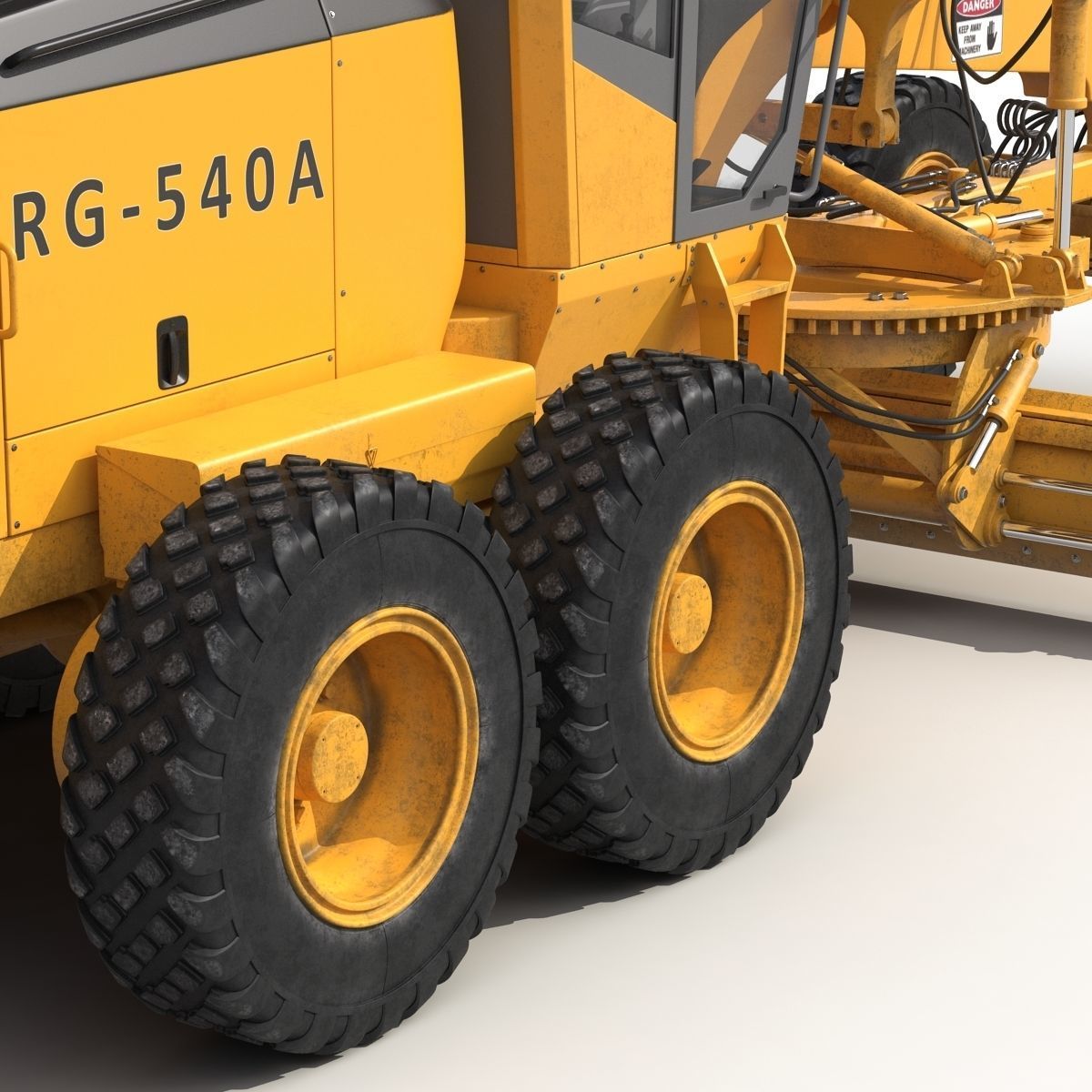 Road Grader 3D model_23