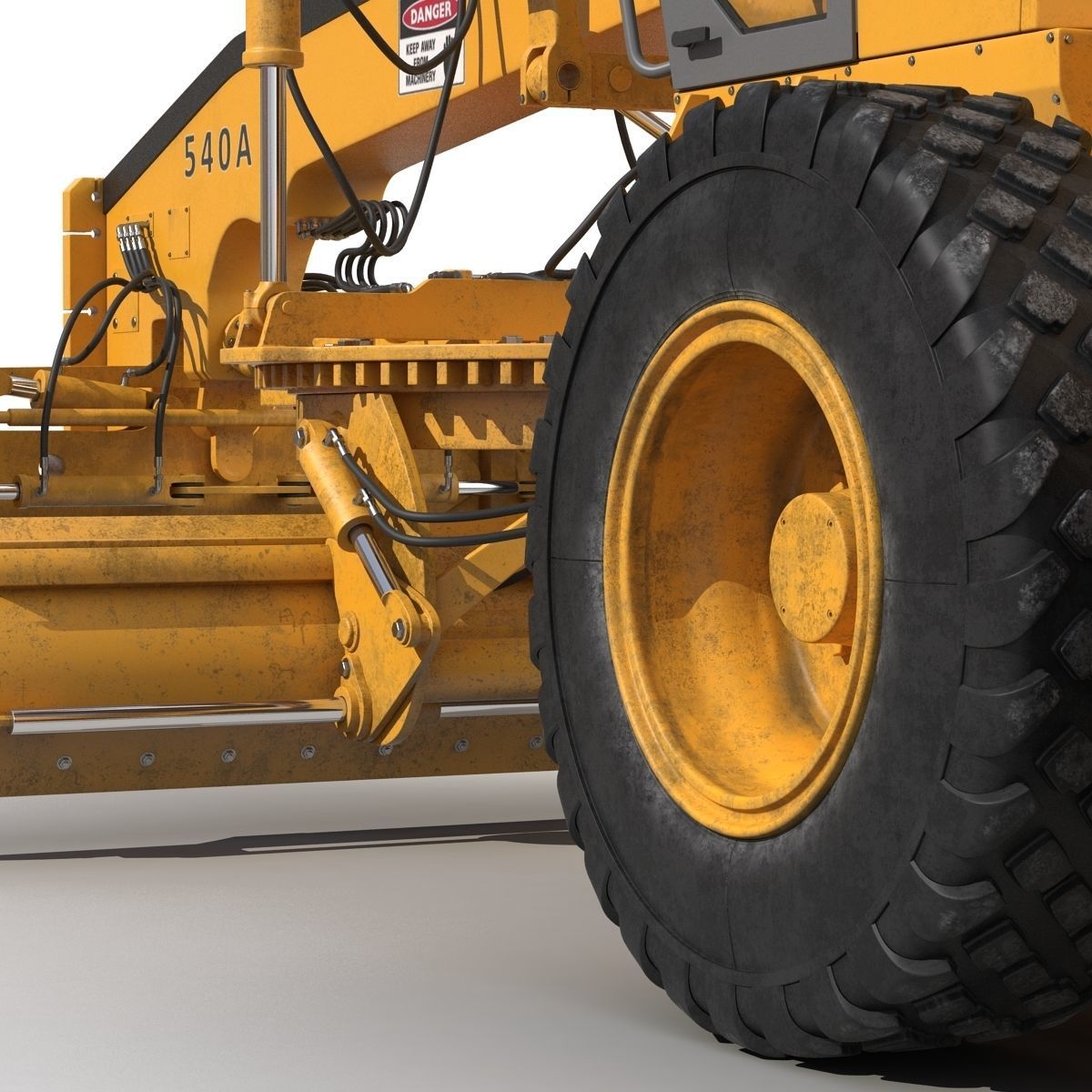 Road Grader 3D model_24