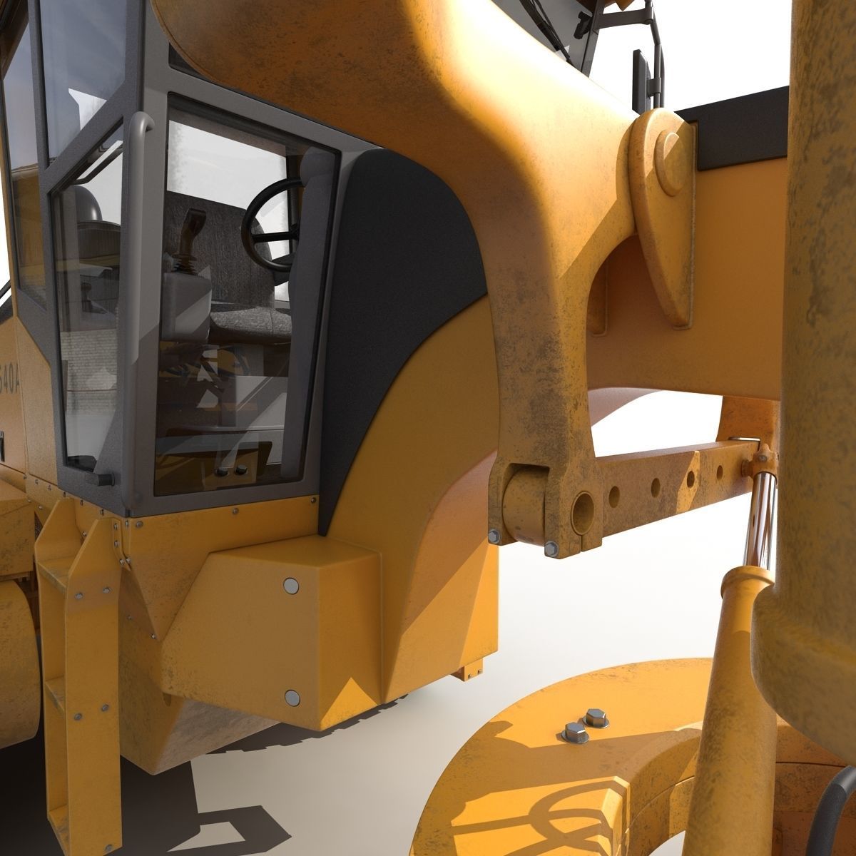 Road Grader 3D model_26