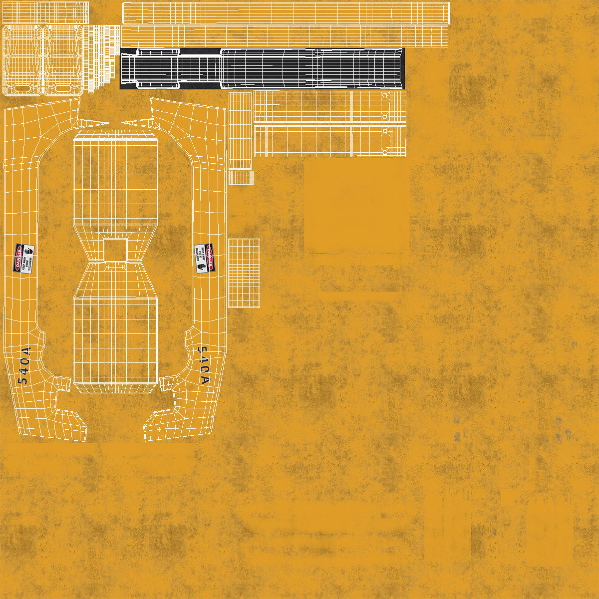 Road Grader 3D model_41