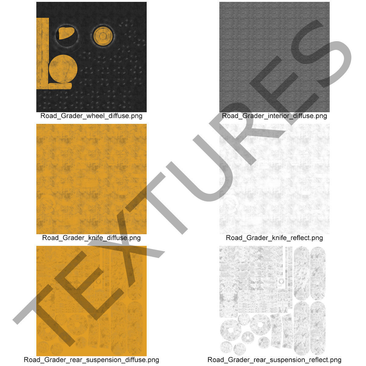 Road Grader 3D model_45