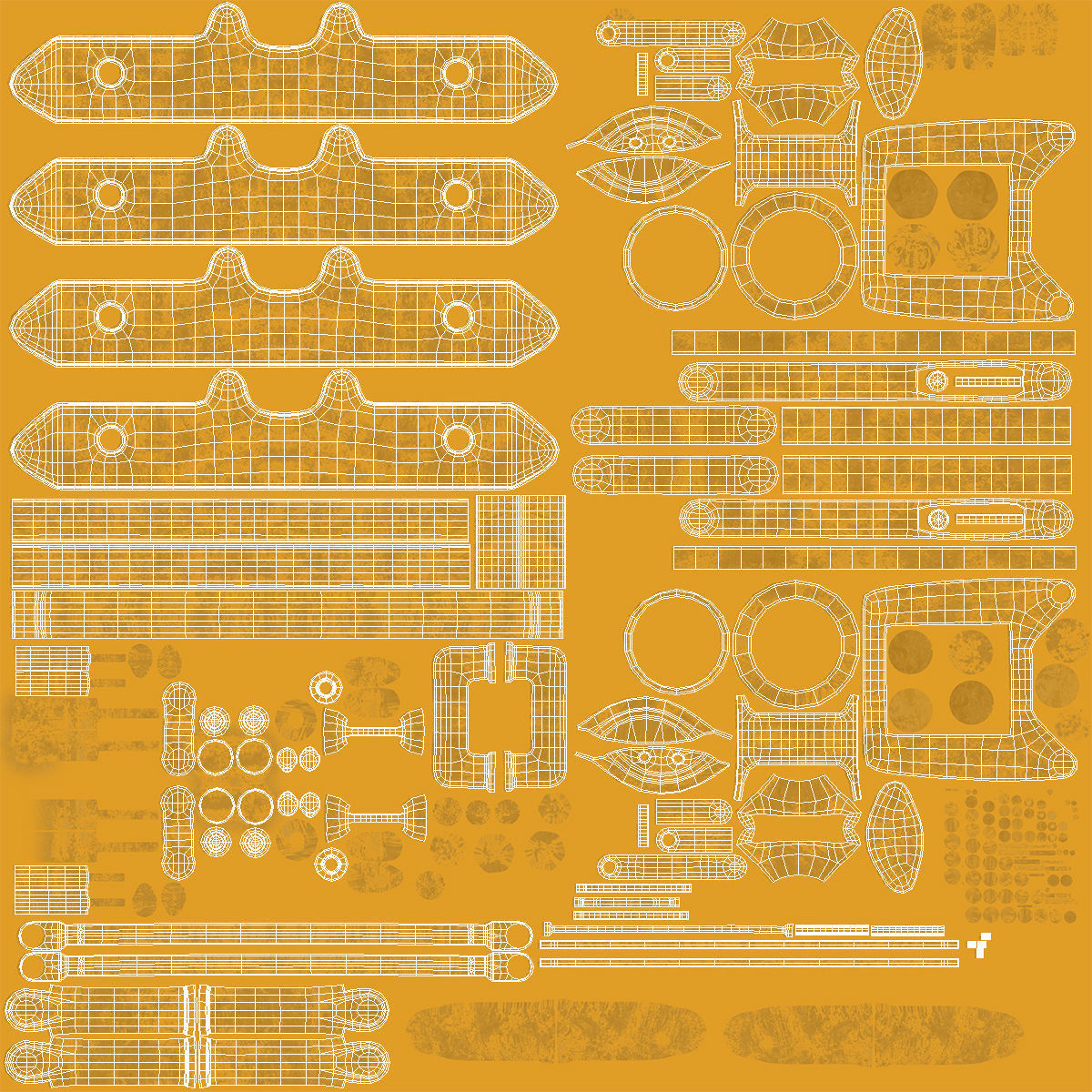 Road Grader 3D model_42
