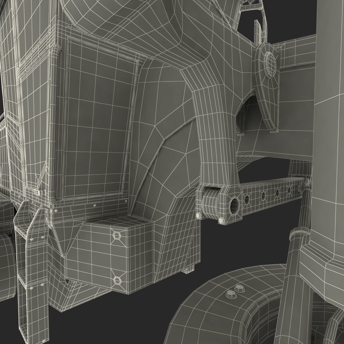 Road Grader 3D model_54