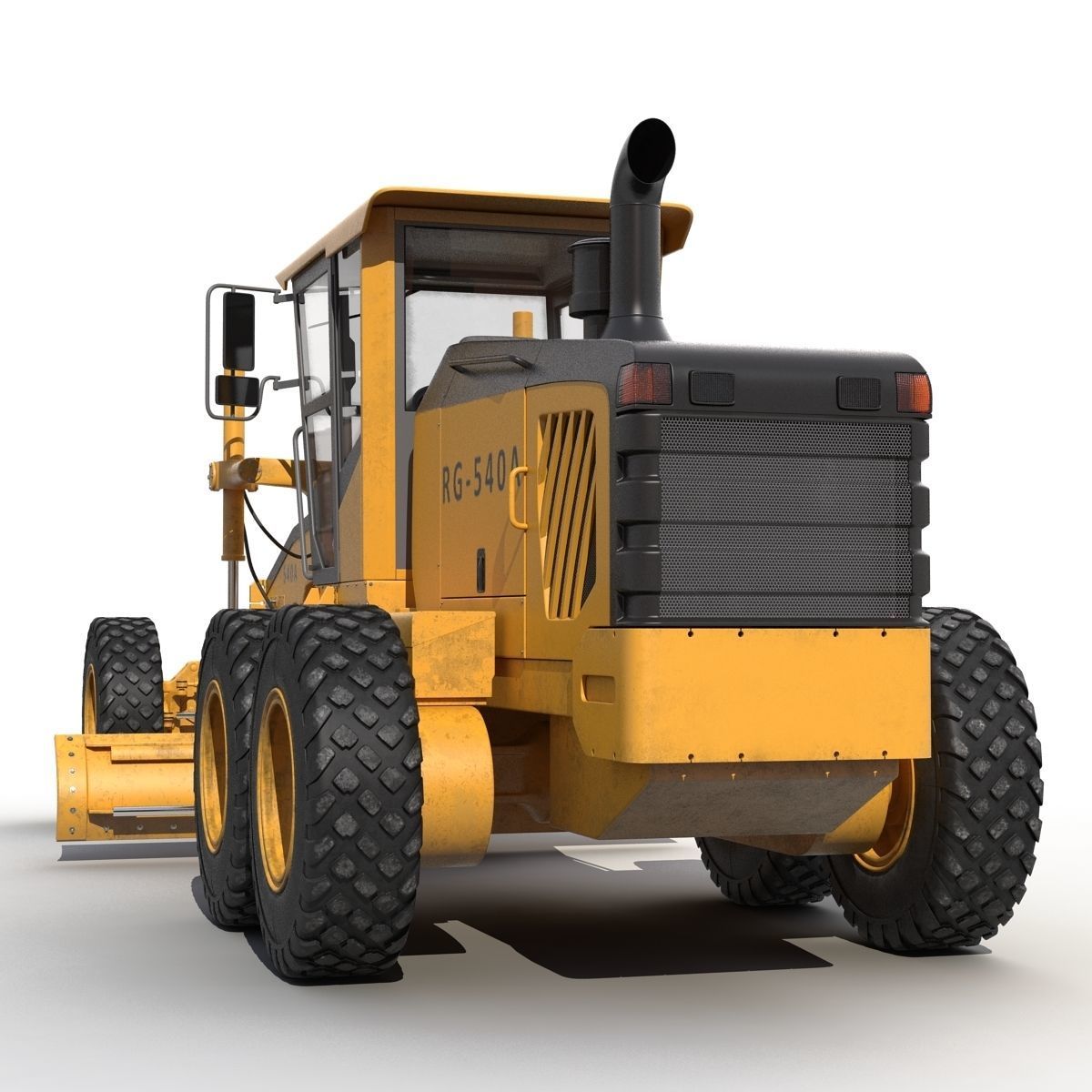 Road Grader 3D model_13