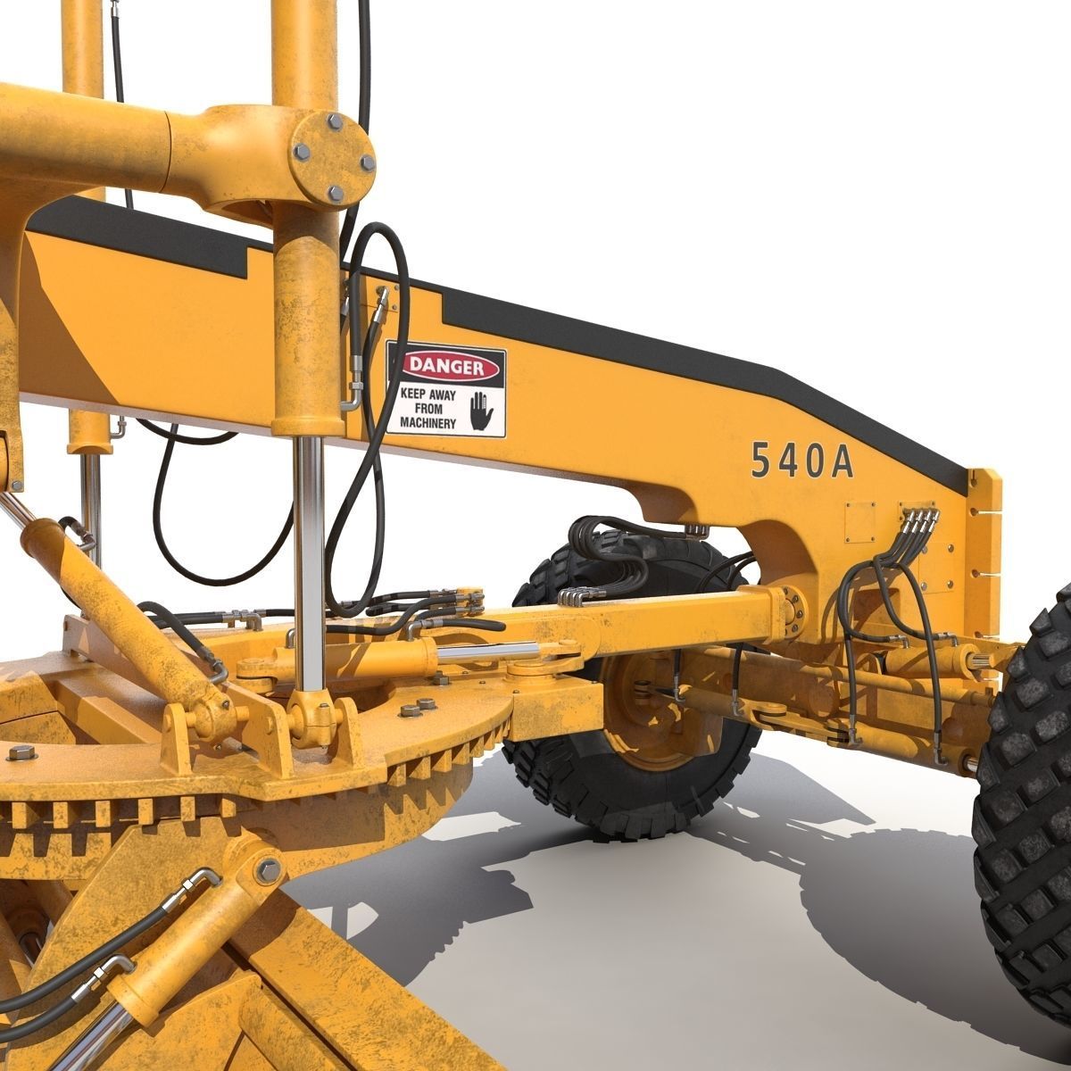 Road Grader 3D model_21