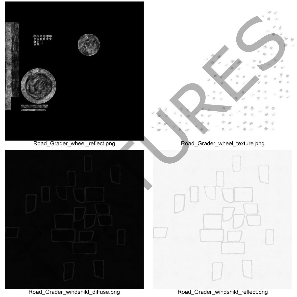 Road Grader 3D model_46