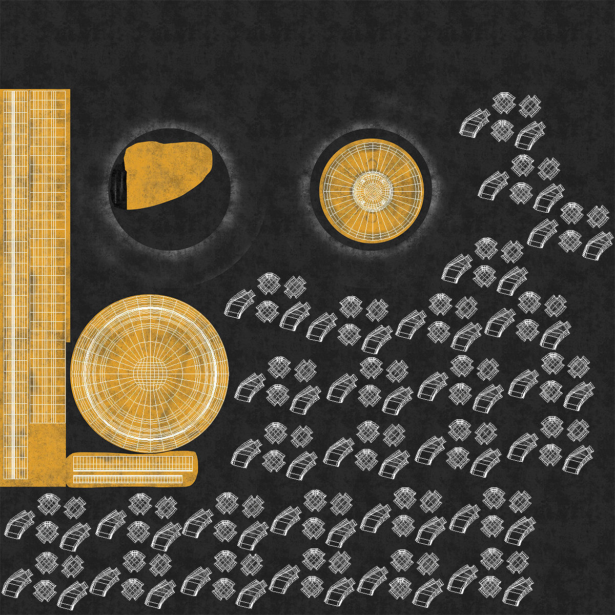 Road Grader 3D model_39