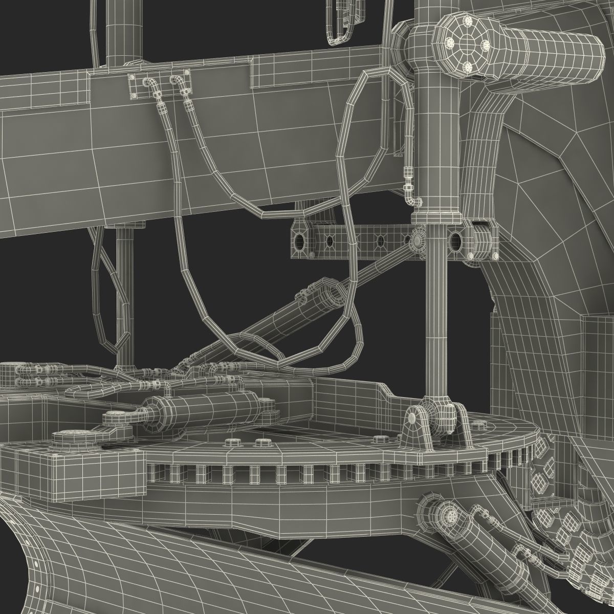 Road Grader 3D model_52