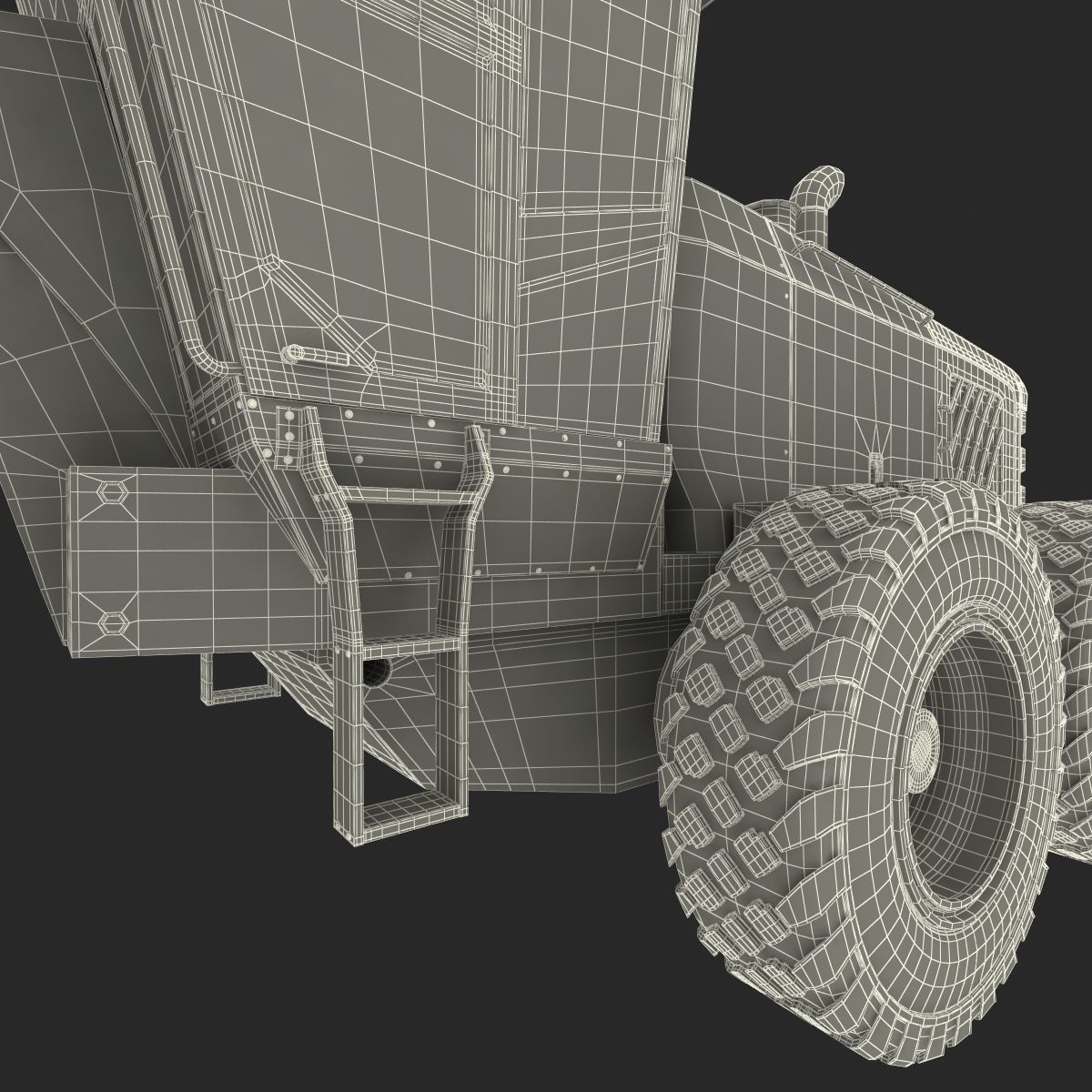 Road Grader 3D model_55