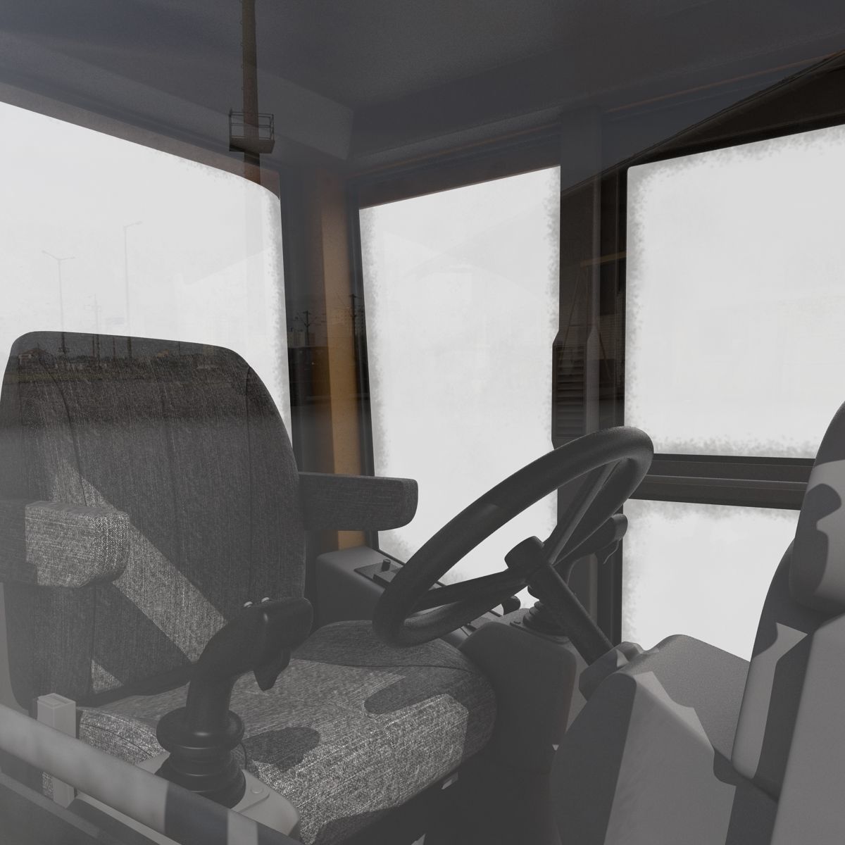 Road Grader 3D model_28