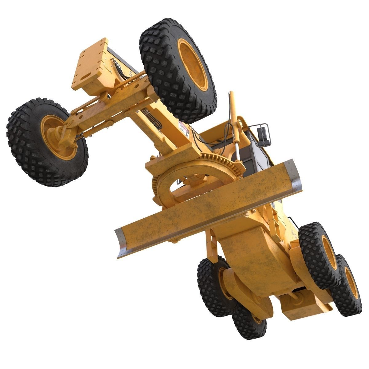 Road Grader 3D model_36