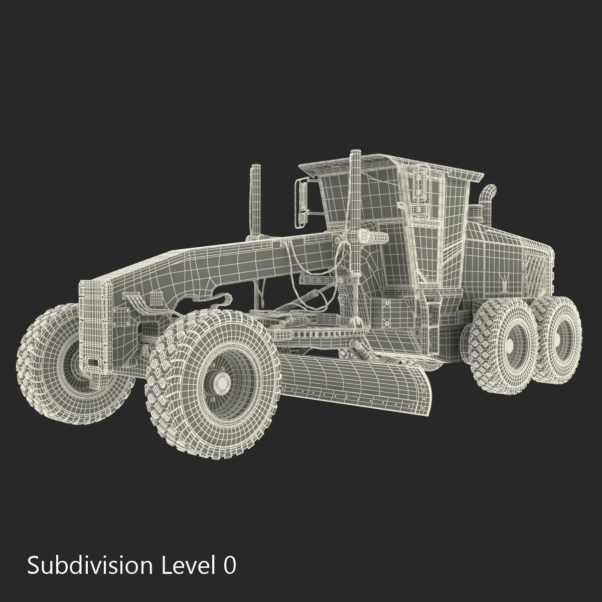 Road Grader 3D model_37