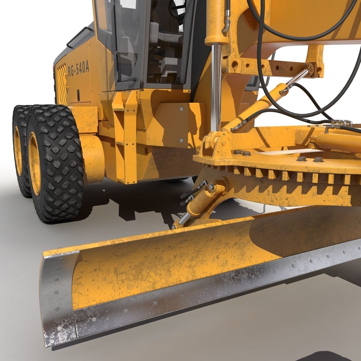 Road Grader 3D model_18