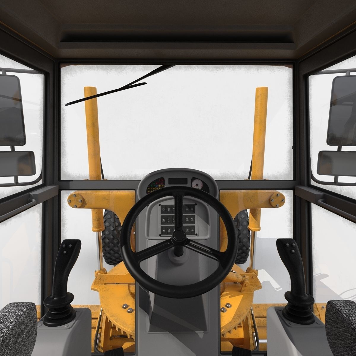 Road Grader 3D model_31