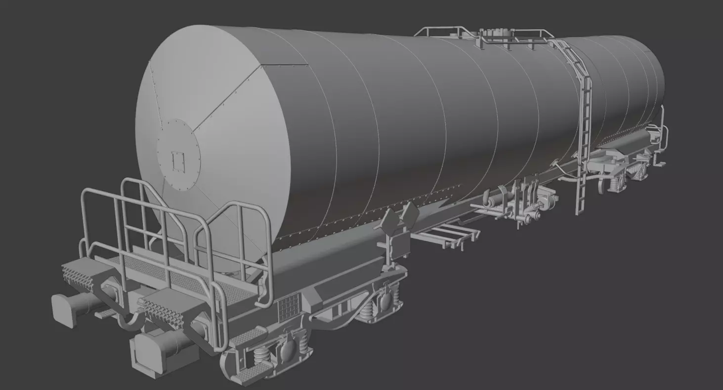 H0 1-87 scale Zacens 80 m3 tank car 3D print model