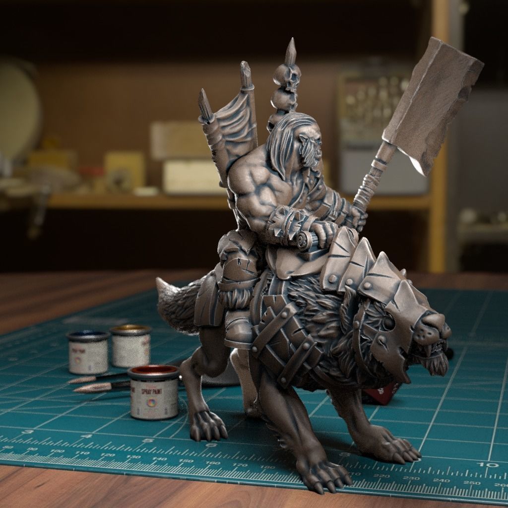 Orc Riders Model Orc Rider - Pre-Supported 3D model 3D printable | CGTrader