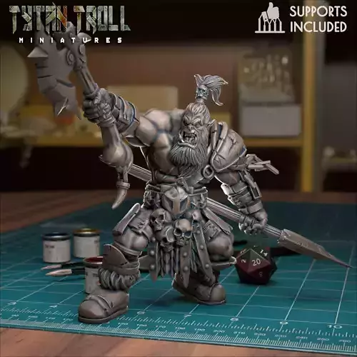 Orc Spearman 01 - Pre-Supported