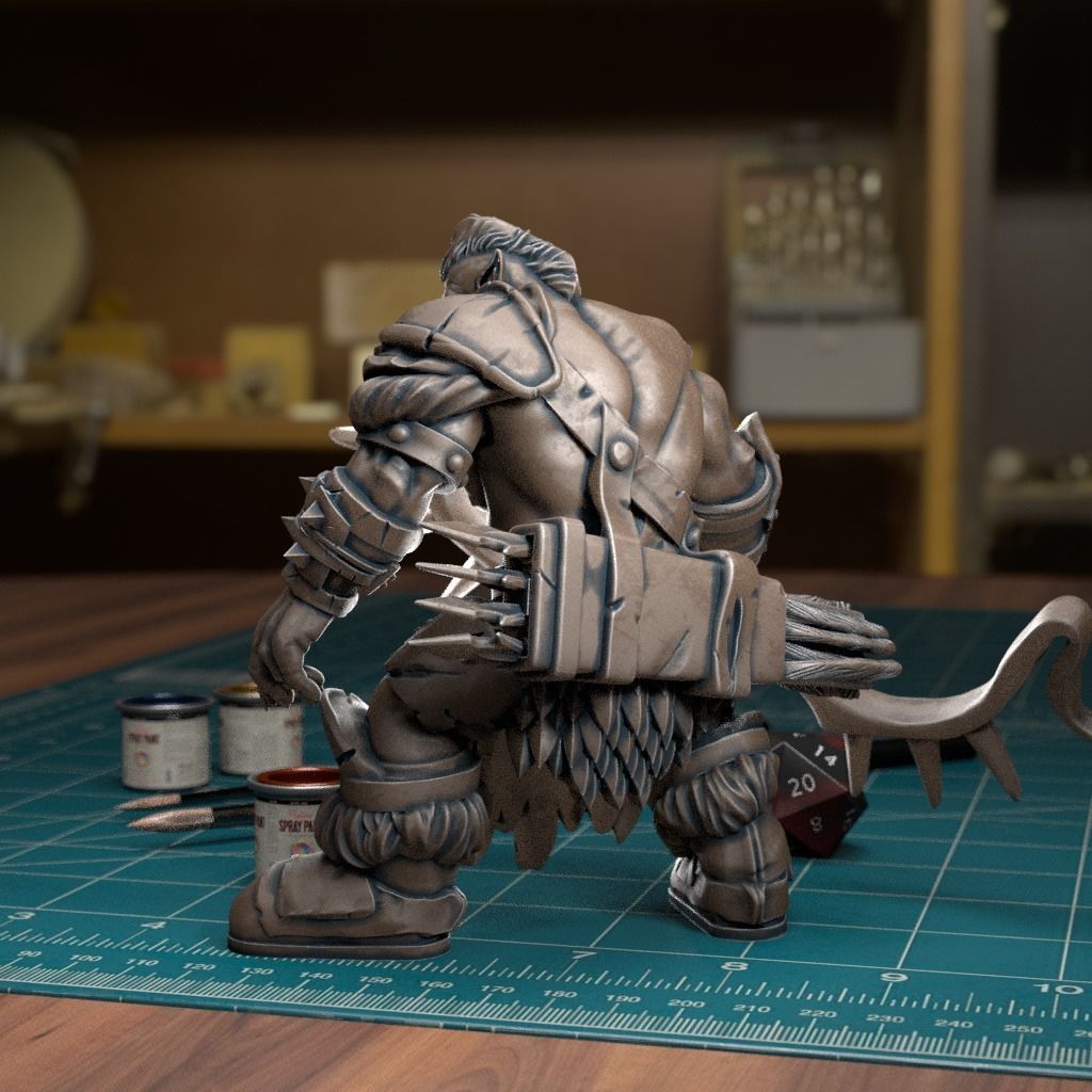 Orc Archer Stood - Pre-Supported 3D print model_2