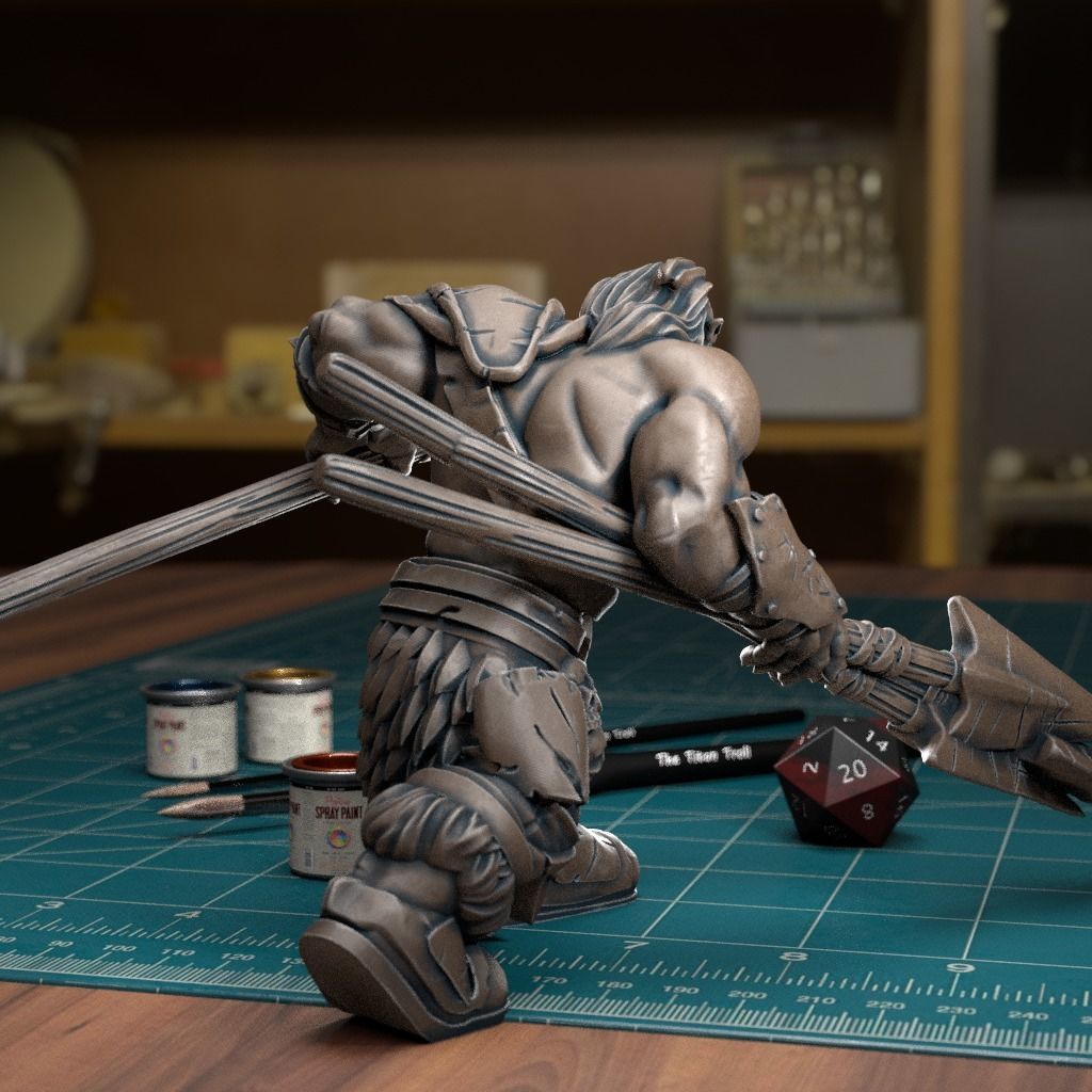 Orc Archer Stood - Pre-Supported 3D print model_7