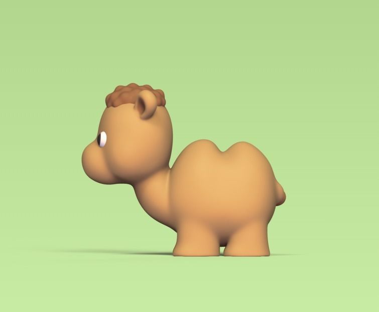 Baby Camel 3D print model_2