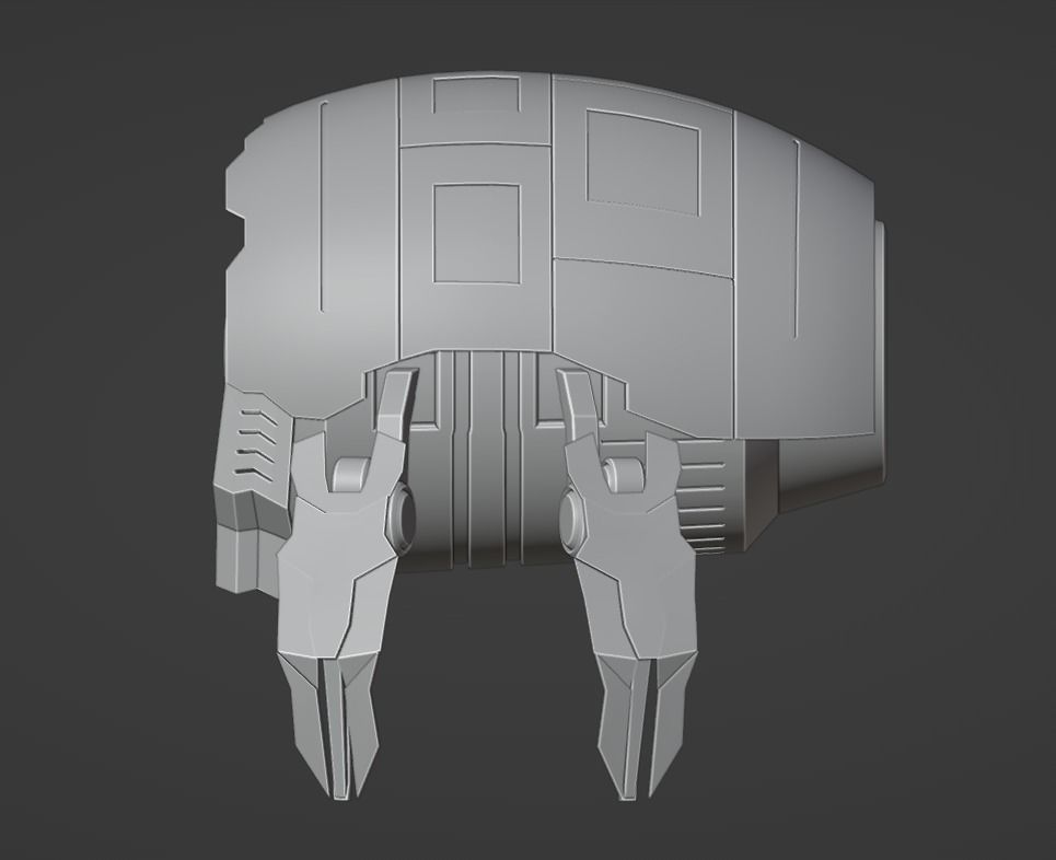 My little Insectoid Robot 3D model_4