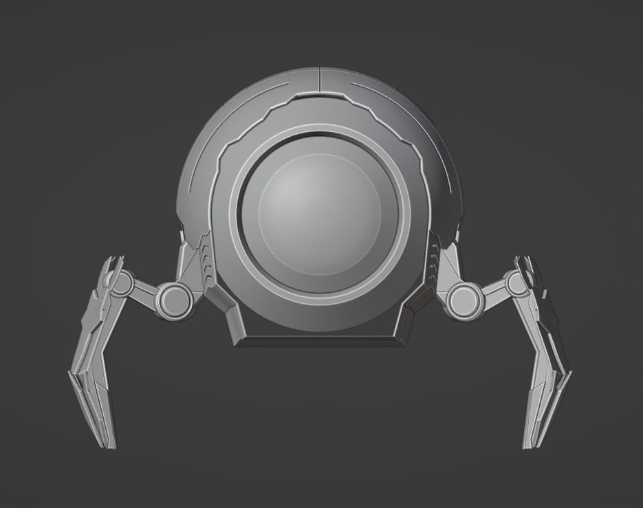 My little Insectoid Robot 3D model_2