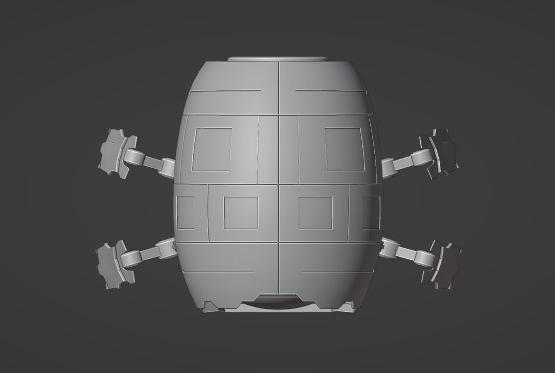 My little Insectoid Robot 3D model_8