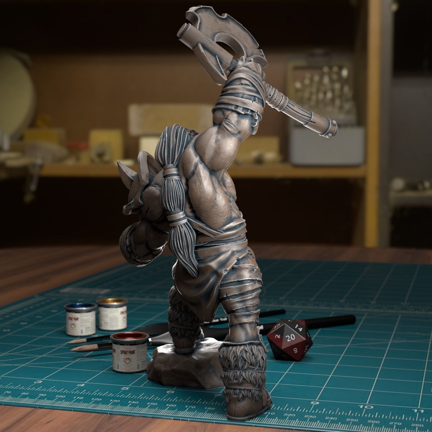 Orc Warcry - Pre-Supported 3D print model_2