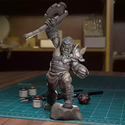 Orc Warcry - Pre-Supported 3D print model