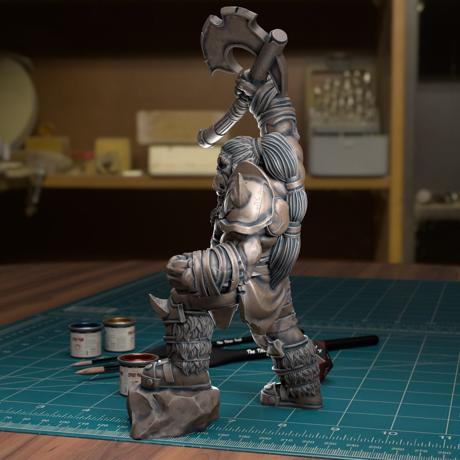 Orc Warcry - Pre-Supported 3D print model_1