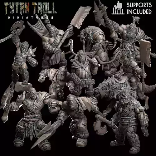 Orc Bundle - Pre-Supported 3D print model
