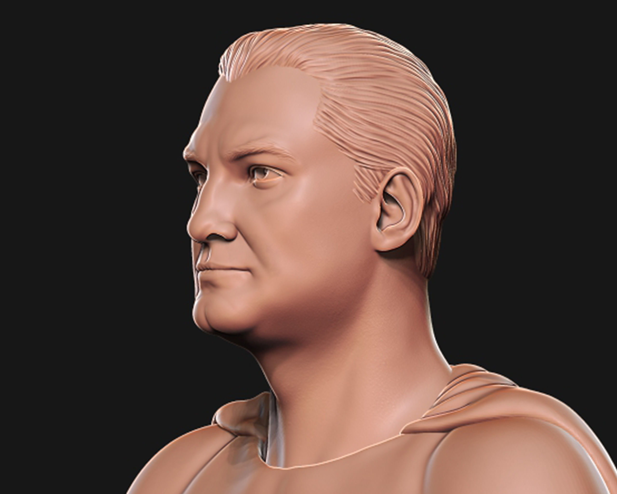 George Reeves as Superman bust sculpture  3D print model_7