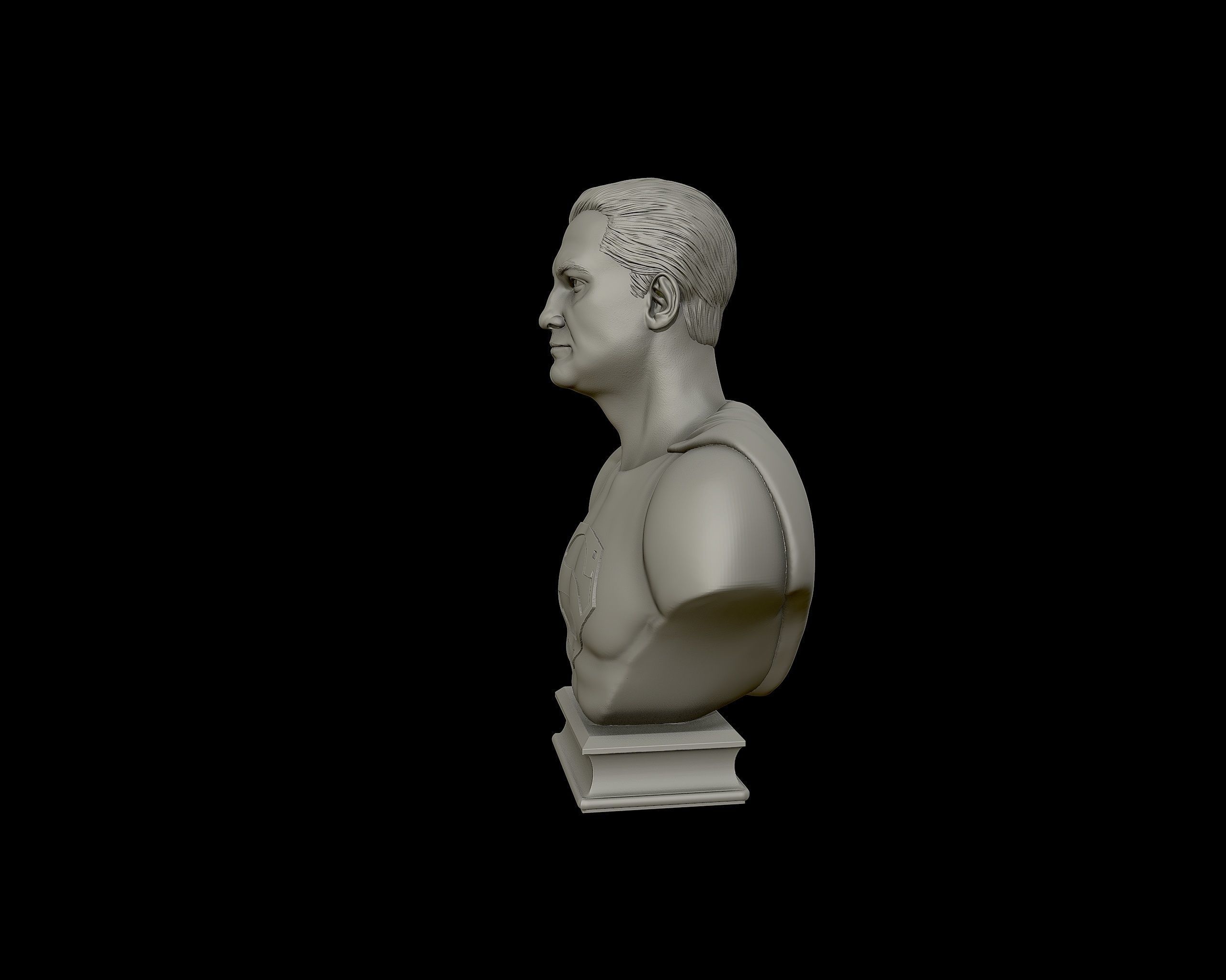 George Reeves as Superman bust sculpture  3D print model_19