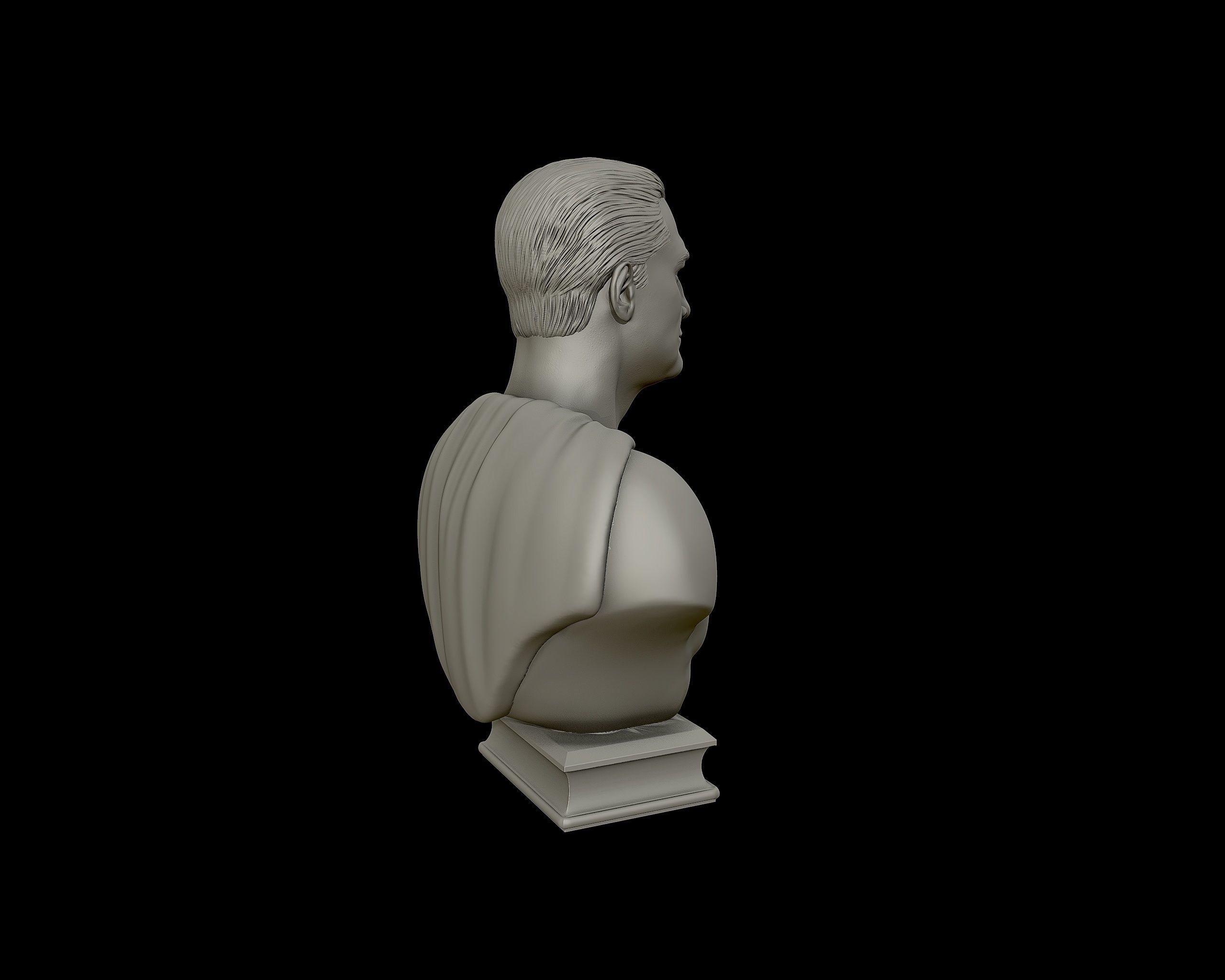 George Reeves as Superman bust sculpture  3D print model_22