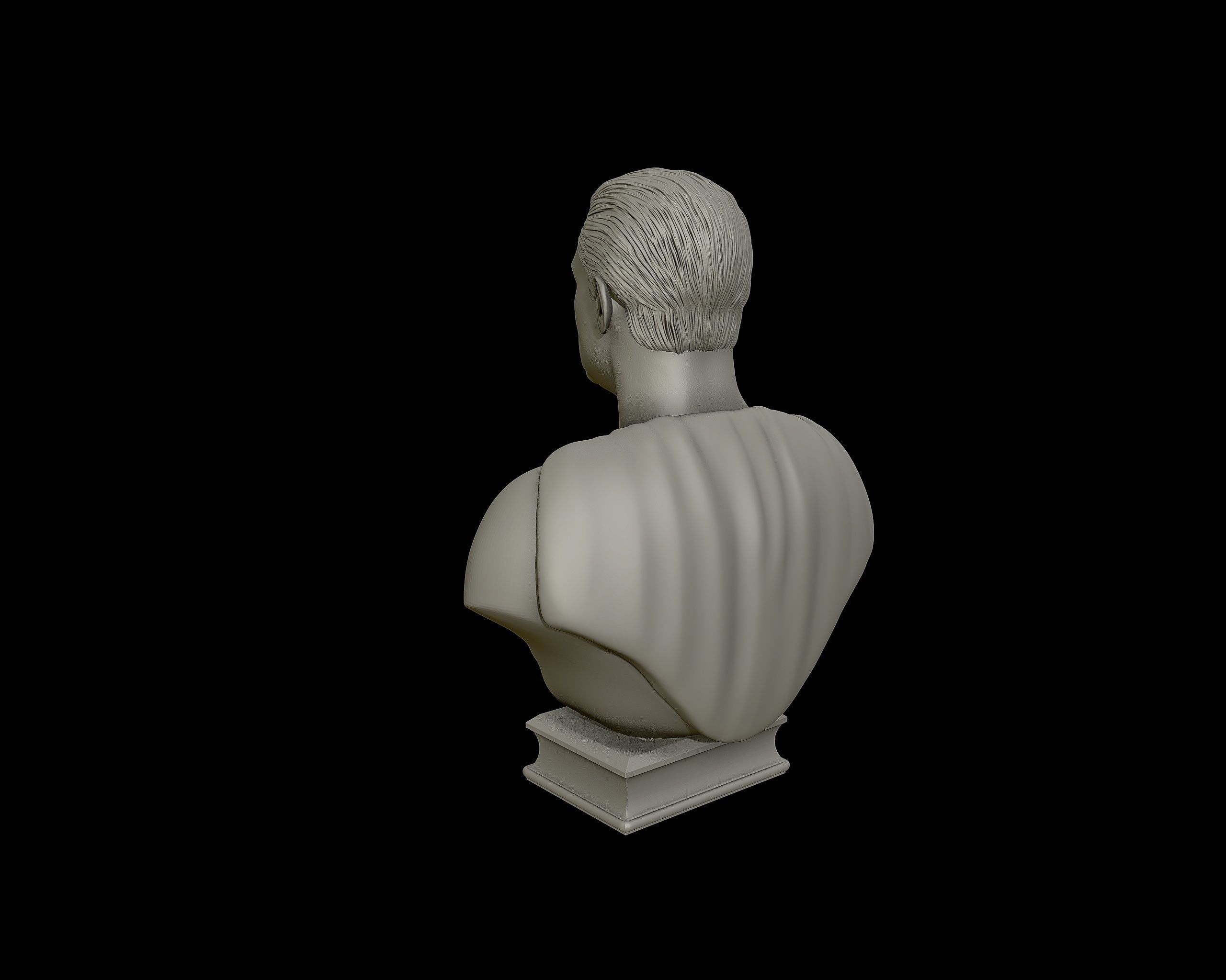 George Reeves as Superman bust sculpture  3D print model_20