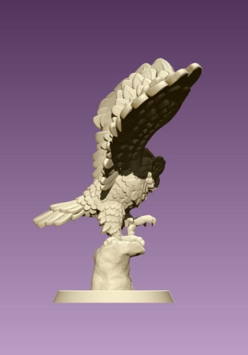 Owl miniature 3D print model_4