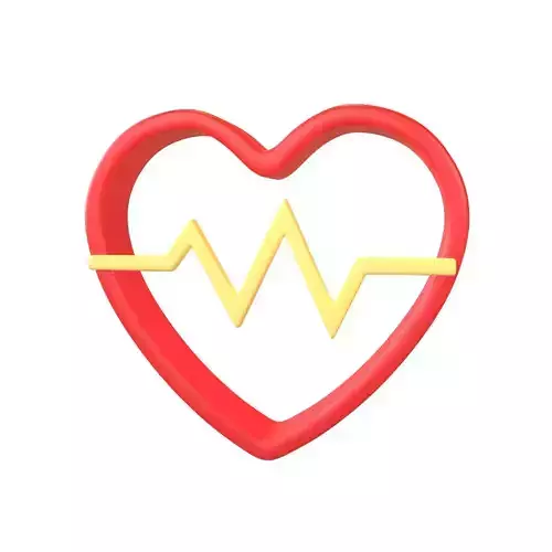 Heartbeat Pulse Symbol v2 003