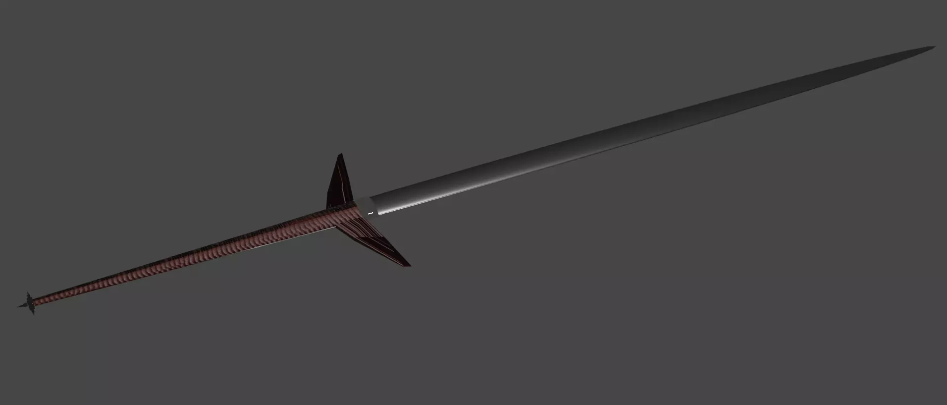 3D sword Low-poly 3D model_0