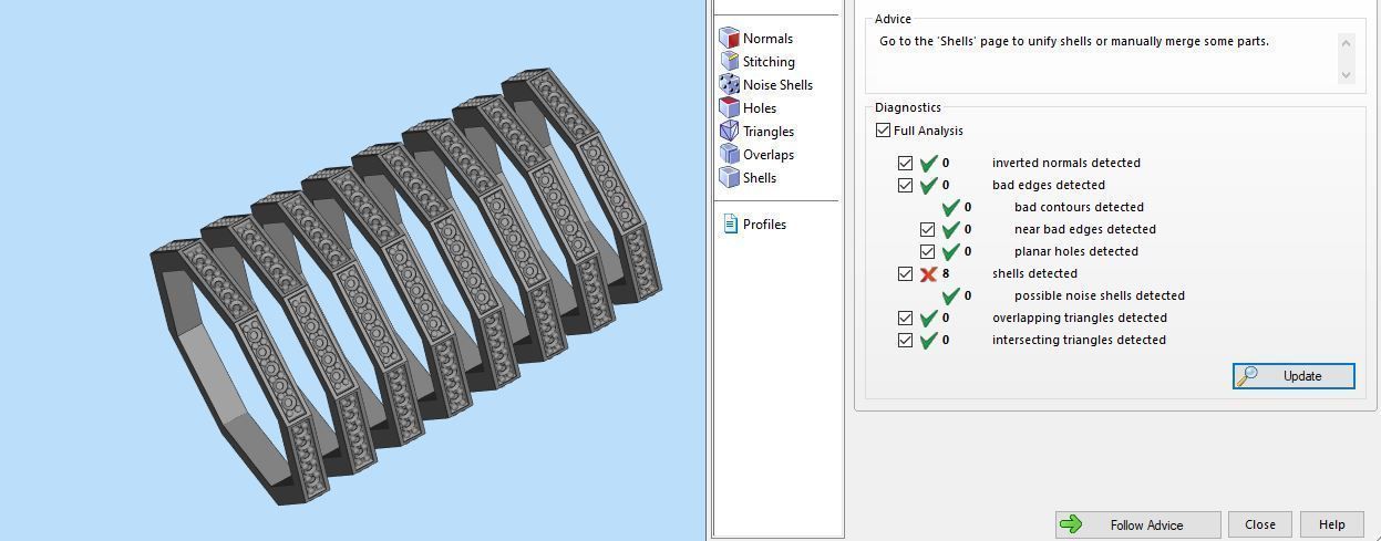 Octagon Ring 3d Print Model 3D print model_3